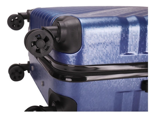 Valija Rígida Mediana 24 4 Ruedas Giro 360 Resistente Candado Manija Telescopica Textura Happy Buy