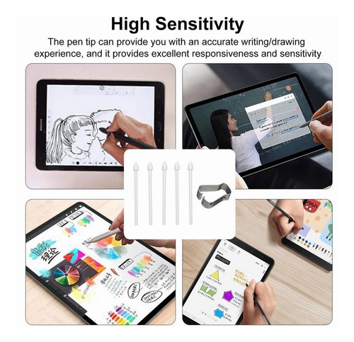 Imagen 5 de 6 de 5 Puntas Repuesto Para Samsung Galaxy Tab S7 S6 Note 10 20