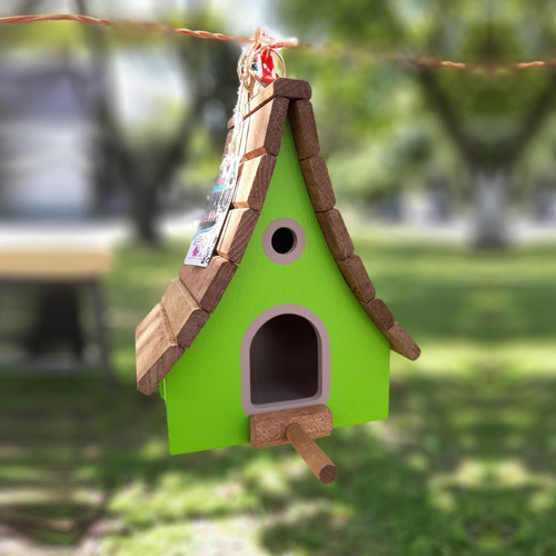 Casita Para Colibri O Pajaritos Madera 100%