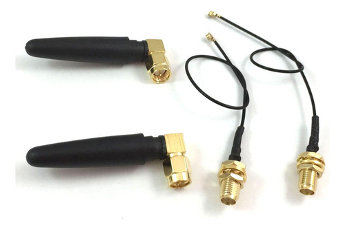 2.4 Ghz 2.4 G Antena Wifi 2dbi Sma Macho (pin) Conector Con