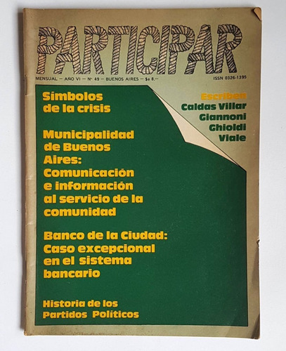 Revista Participar Nro 49, Julio De 1983