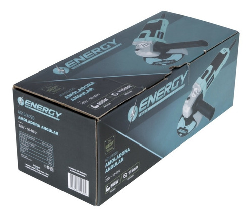Imagen 5 de 7 de Esmeril Angular 4 1/2 Ag15 600w Energy G P A Maquinarias