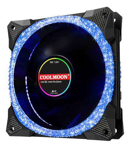 Ventilador Led Con Chasis De 12 Cm Para Computadora De Escri