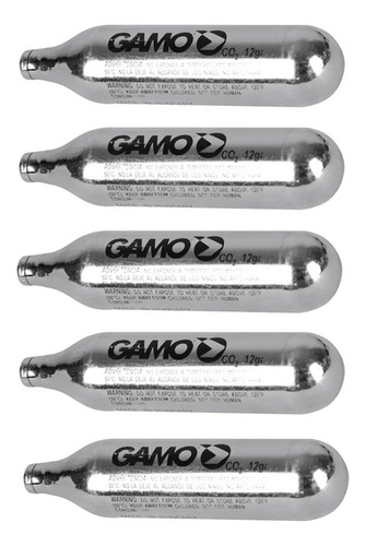 Pack X5 Cilindro Co2 12g Armas Airsoft Barriles A Comprimido
