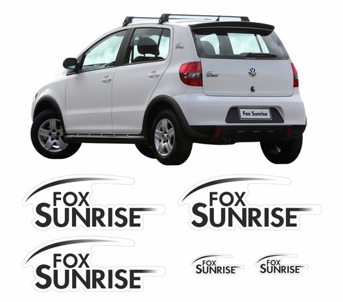 Adesivo Volkswagen Fox Sunrise 2010 Kit Completo Fs001 Cor PADRÃO