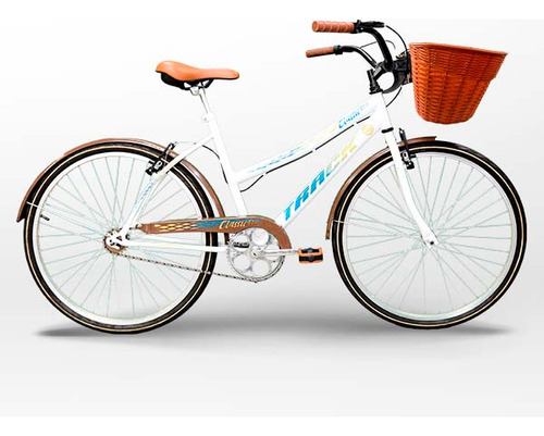 Bicicleta Tk3 Track Classic Plus Conforto Aro 26 Cor Branco Tamanho do quadro 18