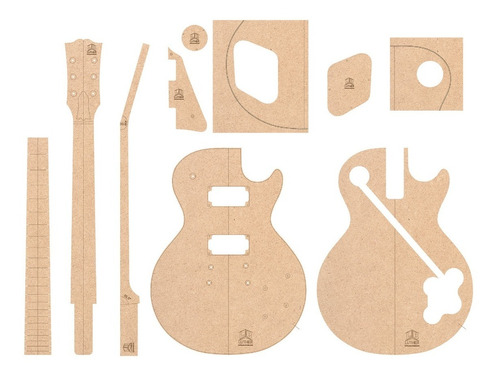 Plantilla Para Gibson Mod: Les Paul En Mdf 3 Mm