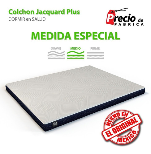 Colchon De Espuma Economico Plus Jacquard Medida Especial