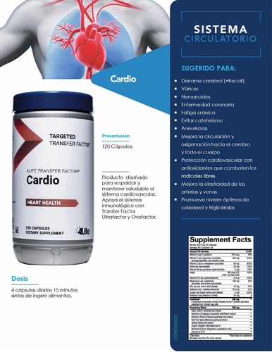 4life Cardio - Salud Cardiovascular - Mejora Tú Circulacion