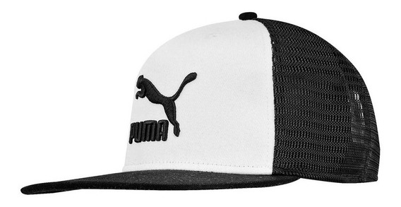 gorra puma blanca con negro
