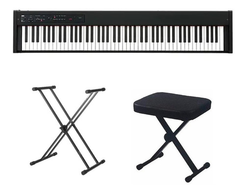 Korg Piano Electrico Digital D1 Rh3 Negro Soporte Banqueta