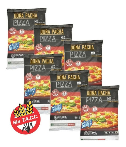 Premezcla Para Pizza Doña Pacha Sin Tacc Levadura 500g X 6