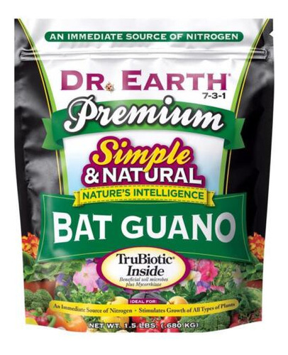 Dr. Earth Pure & Natural Organic Granules Bat Guano 1.5  Vvf