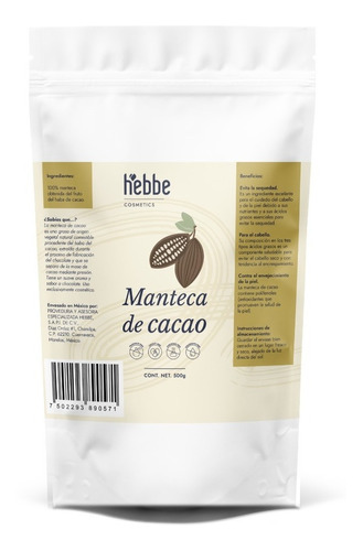 Manteca De Cacao 500 Grs