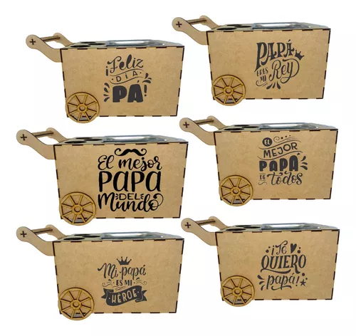 Caja para papá, caja regalo mensaje para padres día del papá padres papás