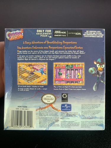 Spyro 2: Season Of Flame Game Boy Advance Nuevo (Usado)