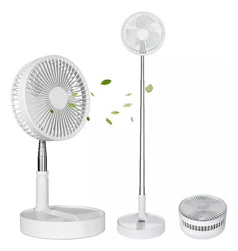Ventilador Portatil De Escritorio Adir 12382 Recargable Blan