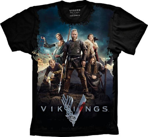 Camiseta Plus Size Série - Vikings