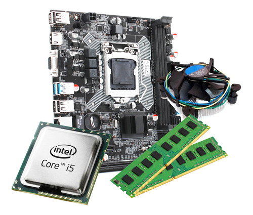 Kit Processador I5 3470 + Placa Mãe H61 1155 + 8gb Ddr3