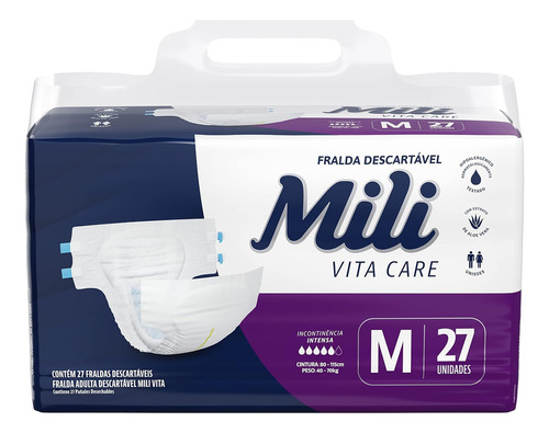 Fraldas para adultos descartáveis MILI VITA  Vita M x 27 u