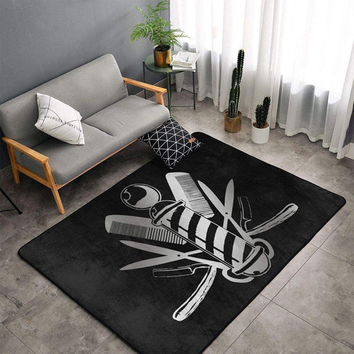 Alfombra Barberia Dormitorio Sala Estar Cocina Estera Para