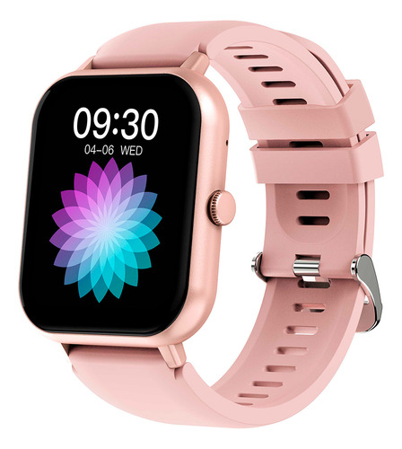 Smartwatch Zwear Zl54c Bt 5.1 Android Ios Tela 1.83 Pol Rosa