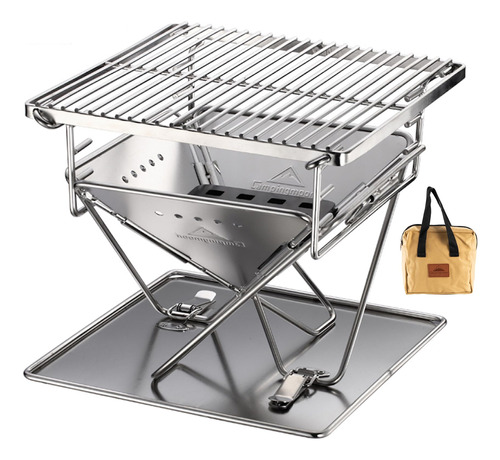 Campingmoon X-mini-pro - Parrilla De Carbon De Mesa De Taman