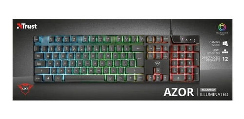 Teclado Gamer Trust Gxt 835 Azor Retroiluminado Pc Ps4 Xbox