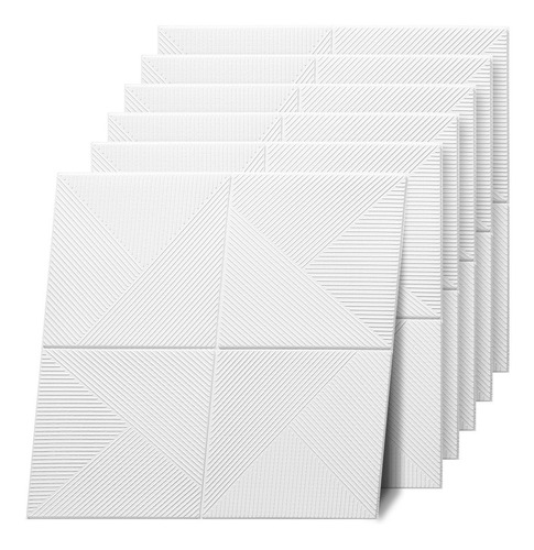 Imagen 1 de 10 de Pack X6u Paneles Decorativos Autoadhesivos 3d Wall Panel