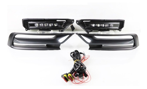 Kit Farol De Milha Led Drl Honda Hrv 2022 2023