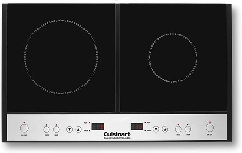 Estufa Ict-60 Doble Inducción Color Negro Por Cuisinart