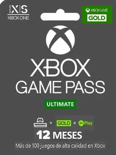 Xbox Game Pass Ultimate 12 Meses + Ea Play - Consola S/x One