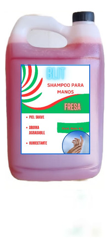 Shampoo Antibacterial Aroma Fresa 4 L