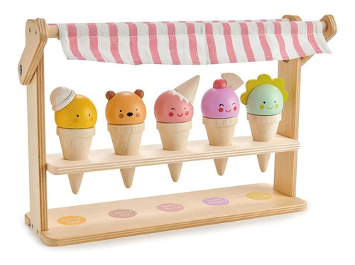 Tienda Helado Sonrisas Juguete Infantil Madera Tender Leaf