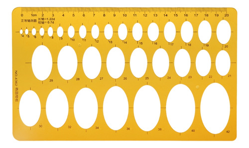 Plantilla Ovalada, Herramienta De Medición Matemática Univer