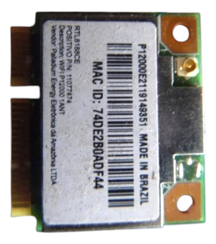Placa De Rede Positivo 4030 Wlan Pci 1mb/s
