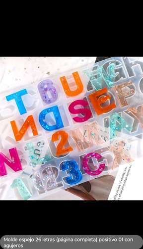 Molde De Silicon De Abecedario Para Resina Letras Y Números