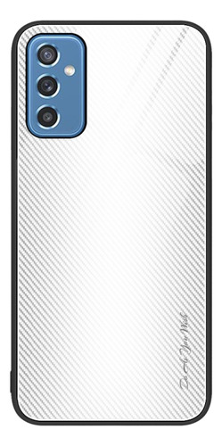 Funda De Teléfono De Vidrio Degradado Blanco Para Samsung Ga