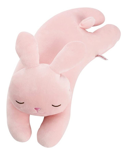 Peluche Conejo Rosa Almohada Para Dormir Contención Y Apego