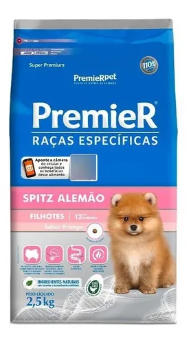 comprar Ração Premier Específica Para Spitz Alemão Filhote 2,5kg