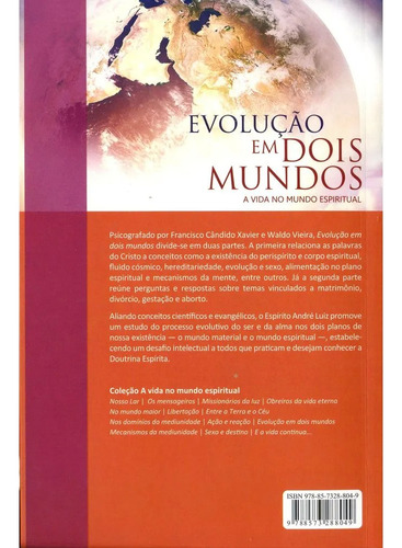 Livro Evolução Em Dois Mundos: Coleção A Vida No Mundo Espiritual - Volume 10 ( Lacrado)