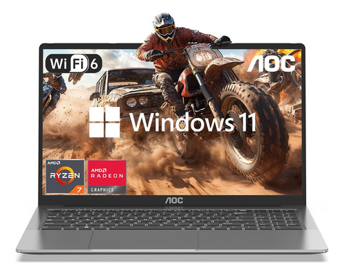 Notebook Aoc Games Amd Ryzen 7 5700u 16gb Ram 512gb 16.1''
