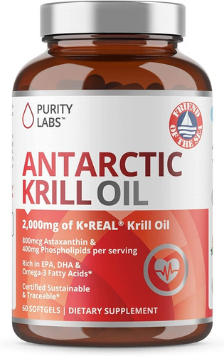 Aceite Krill 1000mg Purity Labs - Unidad a $4665