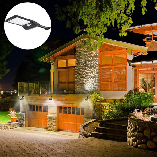 Luz Solar De Pared M 36 Led Para Exteriores Con Sensor De Mo