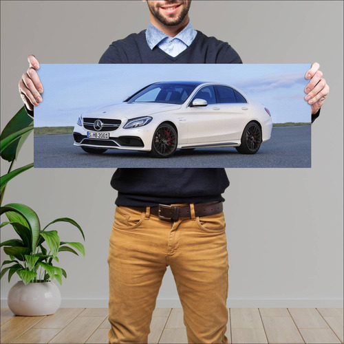 Cuadro 30x80cm Auto 2015 Mercedes Amg C 63 S 122 367