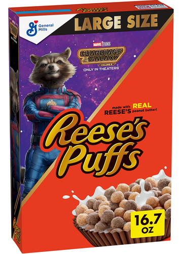 Reese's Puffs Chocolatey - Cereal De Mantequilla De Man, Cer