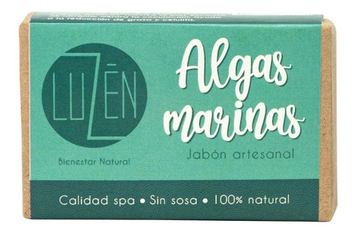 Jabón Artesanal Luzén, Algas Marinas 125g 1 Pza. 