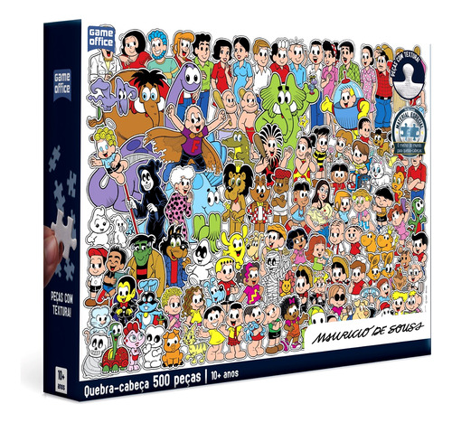 Quebra-cabeça Turma Da Mônica 500 Peças Game Office