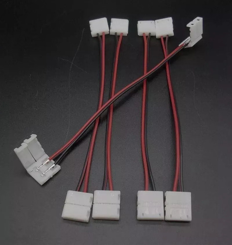 Imagem 4 de 6 de 10 Conector Emenda Fita Led 3528 5050 Extensao 2 Vias Femea