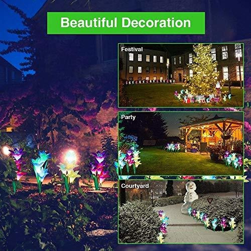 Naiyo Luces Solares Para Jardin Al Aire Libre 2 Unidades De